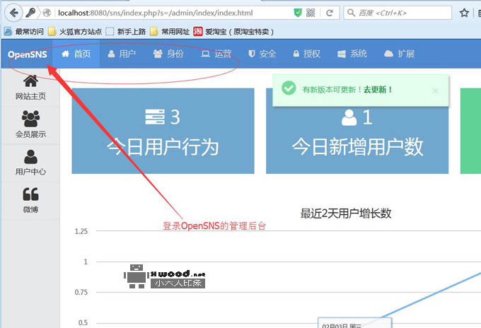 登录OpenSNS系统报出"Call to undefined function Vendorcurl_init()"问题