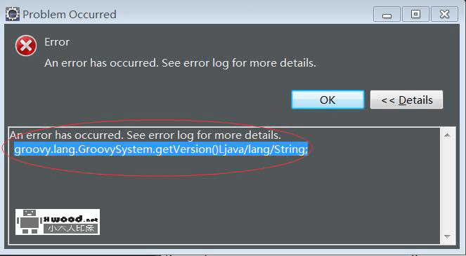 eclipse编译报错Error:An error has occurred.see error log for more details - (groovy..)