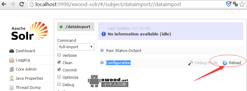 解决Solr配置数据导入模块功能dataimport报DataImportHandlerException异常