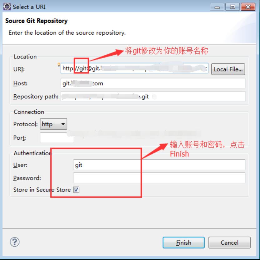 关于eclipse使用git配置报"org.eclipse.jgit.api.errors.TransportException:..git: not authorized"问题