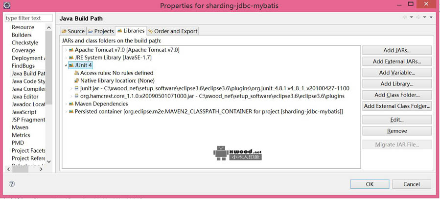 调试sharding-jdbc报"NoClassDefFoundError: org/hamcrest/SelfDescribing..BeanCreationException/NoSuchMethodError/ClassNotFoundException"等异常无法正常执行junit@Test方法 